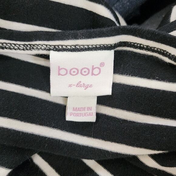 Boob Design Classic Nursing Top Shirt Black XL Long Sleeve Stretch Maternity - Picture 6 of 8